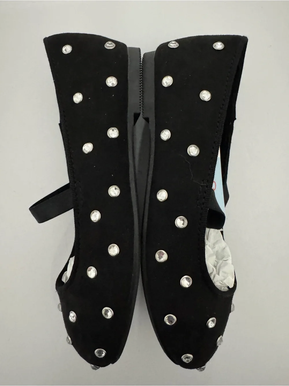 Cat & Jack Black Studded Mary Jane Flats